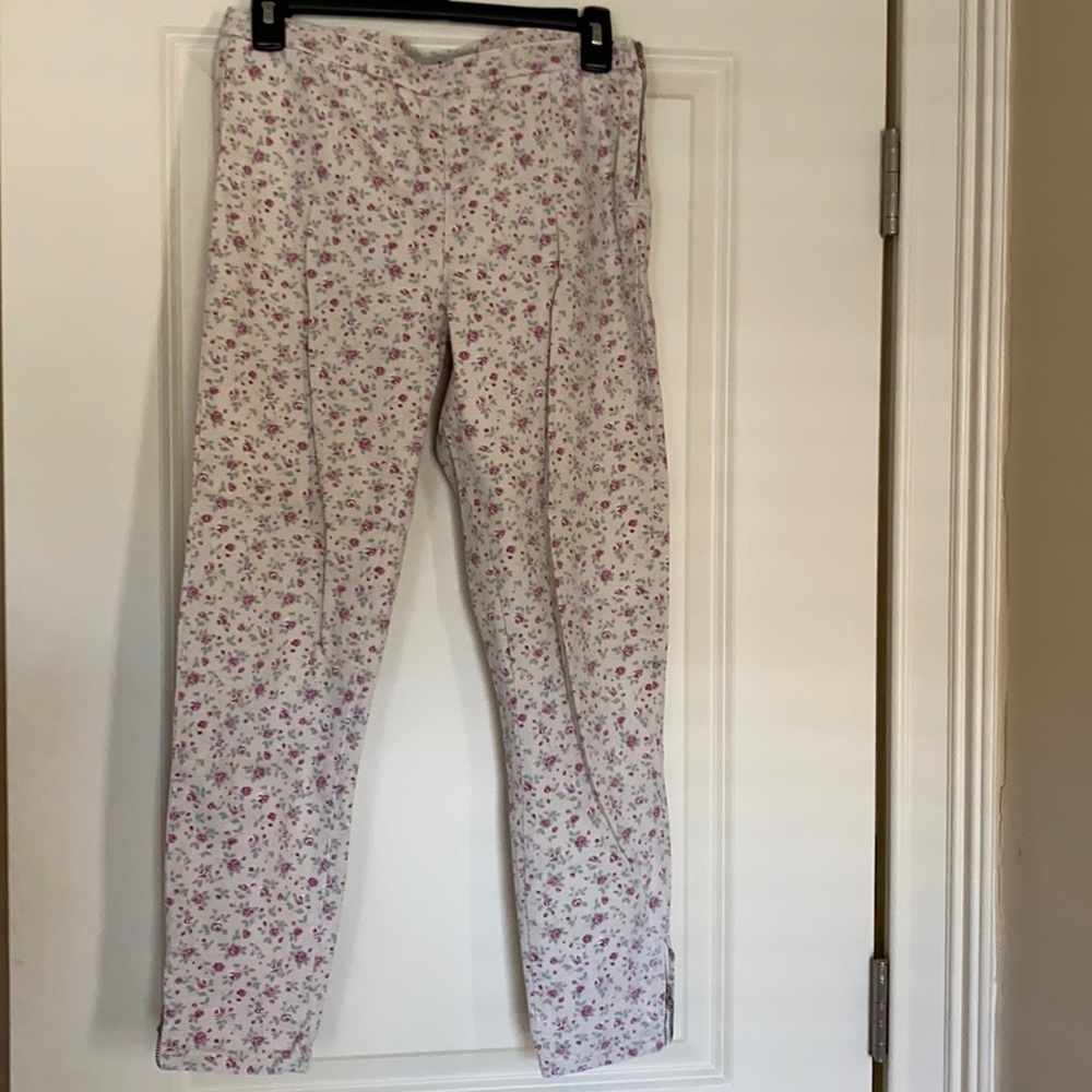 Topshop floral jeans